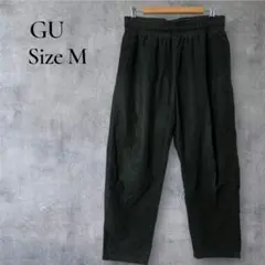 GU ジーユー コーデュロイ シェフパンツ ダークグリーン M