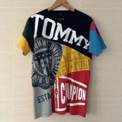 TOMMY クレイジーパターン Tシャツ Lサイズのサムネイル