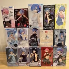 Re:ゼロから始める異世界生活　フィギュア 15体　まとめ売り　リゼロ　美少女