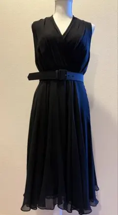 エポカ　ブラックワンピース　シルク