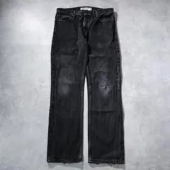 リーバイス505 W34 ブラックデニム ボトム 00s 黒 古着 16947