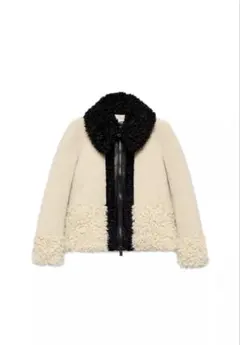 ZARA パッチワークフェイクファージャケット