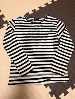 COMME CA ISM ボーダー 長袖カットソー 130A