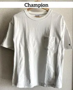 Champion チャンピオン　Tシャツ　メンズ　レディース　半袖　ホワイト