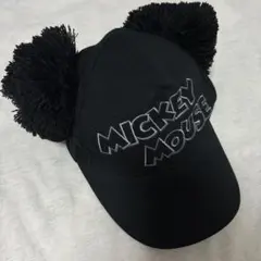 ミッキーマウス ポンポン付きキャップ