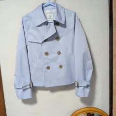 ライトブルー ダブルブレスト ジャケット