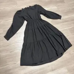 【美品】Magic Sound 長袖ロングワンピース ブラックM