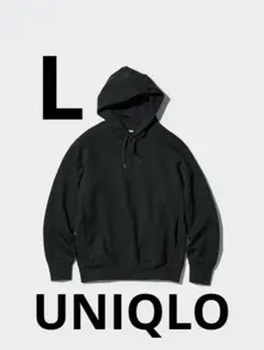 UNIQLO ブラック スウェット プルパーカー Lサイズ