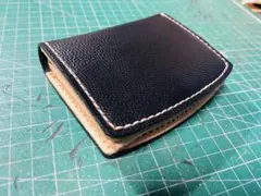 セール中　No.40 二つ折りコンパクト財布　手縫い　姫路レザー　NEW