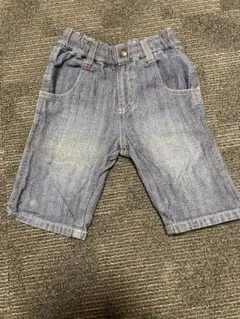 デニムショートパンツ ゴムウエスト