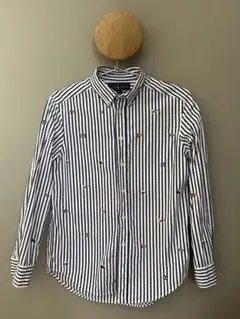 Ralph Lauren ストライプ 長袖シャツ M（10-12）150-160