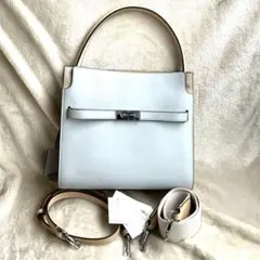 【美品✨】トリーバーチ リーラジウィル 3way ショルダーバッグ ライトブルー