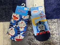 ドラえもん&機関車トーマス　靴下　2足セット