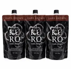 VALANROSE KURO クリームシャンプー ナチュラルブラック 3個セット
