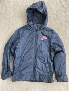 NIKE ジュニア ウィンドブレーカー フード付き 140 150 ブラック