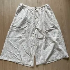 SUN VALLEY ホワイトワイドパンツ M