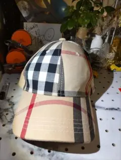 チェック柄 キャップ