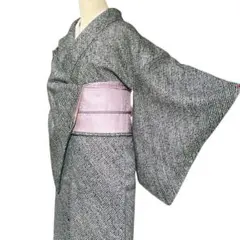 A126愛華 着物 総絞り小紋　　袷　正絹