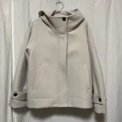GU コージーメルトンショートフーディコート L