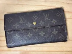L05　ルイヴィトン　三つ折長財布　＊シリアルあり　＊小銭入れ脇部分生地破れあり