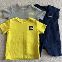 THE NORTH FACE Tシャツ90 ロンパース 80の3点セット