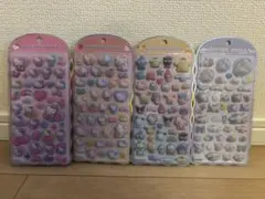サンリオキャラクター コットンパフィーシール4枚セット
