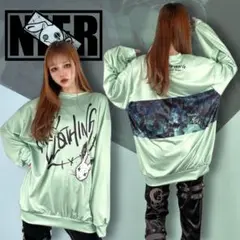 ROSE RABBIT MINT GREENリブ付きLONG CUTSEWのサムネイル