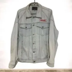 【ZFBOY】激レア 4XL デニムジャケット バックパッチ グランジ古着