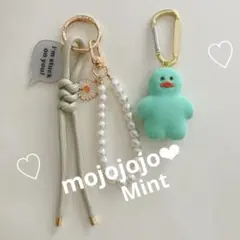 ♡mojojojo♡ミントアヒルとパラコード・キーホルダーの2点セット