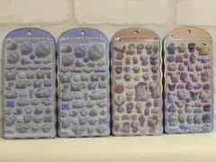 コットンパフィーシール スヌーピー・サンリオ、シナモロール　4点