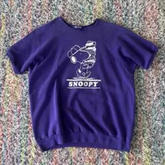 60-70's/SNOOPYスヌーピー/ビンテージスウェットTシャツ/L