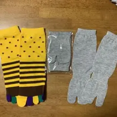 二本指ソックス・足袋ソックス→2セット　五本指ソックス→1セット　新品未使用♪