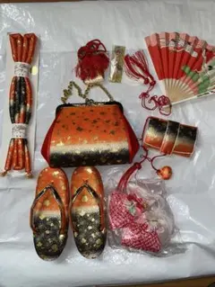 お子様用和装小物　はこせこセット　５歳向けサイズ