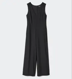 ★超美品★レディースUNIQLO ジャンプスーツsizeL BLK