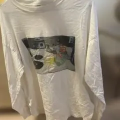 Kastane 長袖Tシャツ ホワイト グラフィック