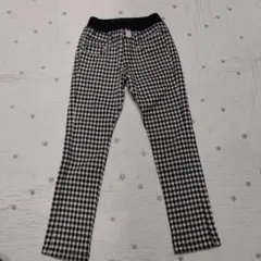 キッズ パンツ ズボン ギンガムチェック ストレッチ 110