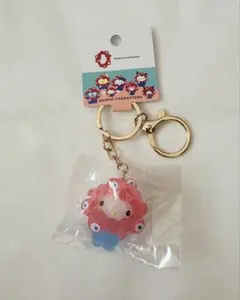 万博　キティ　サンリオ　ミャクミャク　なりきり立体マスコットクリアキーホルダー