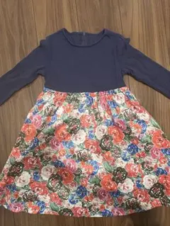 美品！組曲キッズ　花柄ワンピース