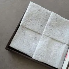 【新品未使用】スワトウ　高級　手刺繍　ハンカチ　ヴィンテージ　アンティーク