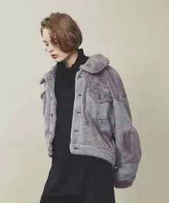 ラベルエチュード ファー×ファーショートジャケットのサムネイル
