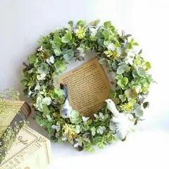 ～ユーカリ×green～　blue×white小鳥付(Msize)