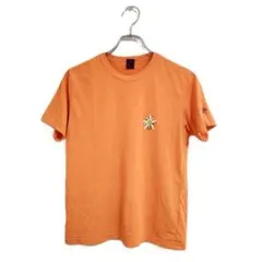 mont-bell 半袖Tシャツ 刺繍入り オレンジ S アウトドア インナー