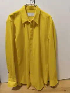 【美品】OVERCOAT ウール長袖シャツ イエローのサムネイル