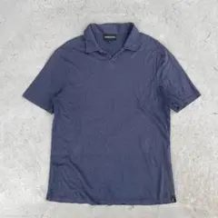 00s emporio armani スキッパーポロ　シャツ　ネイビーのサムネイル
