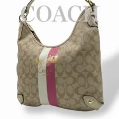 【美品】COACH コーチ ワンショルダーバッグ 2way 三日月型 片掛け