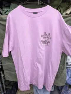 MANASTASH SALMON BROS Tシャツ ピンクのサムネイル