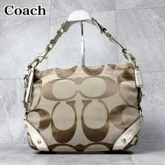 COACH ショルダーバッグ シグネチャー キャンバス レザー Y2K 肩掛け