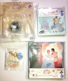 ディズニー 一番くじ プリンセス シンデレラ E賞 ルシファー F賞 G賞 H賞