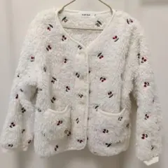 SLAP SLIP チェリー柄 モコモコアウター☆☆ 120サイズ