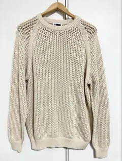 H BEAUTY＆YOUTHエイチビューティ&ユースのニットセーター　Lサイズ)